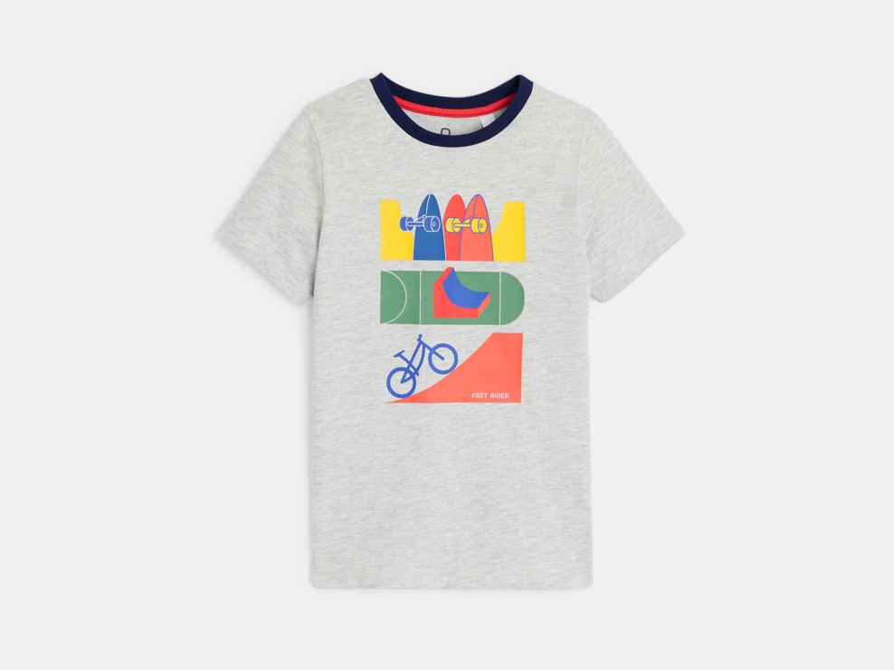 Kurzarm-T-Shirt mit Motiv für Jungs 1