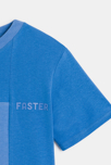 T-shirt manches courtes colorblock bleu Garçon 2