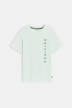 T-shirt manches courtes à message vert d'eau Garçon