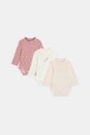 Body imprimé léopard rose bébé fille (lot de 3)