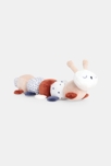 Peluche doudou velours chenille orange naissance