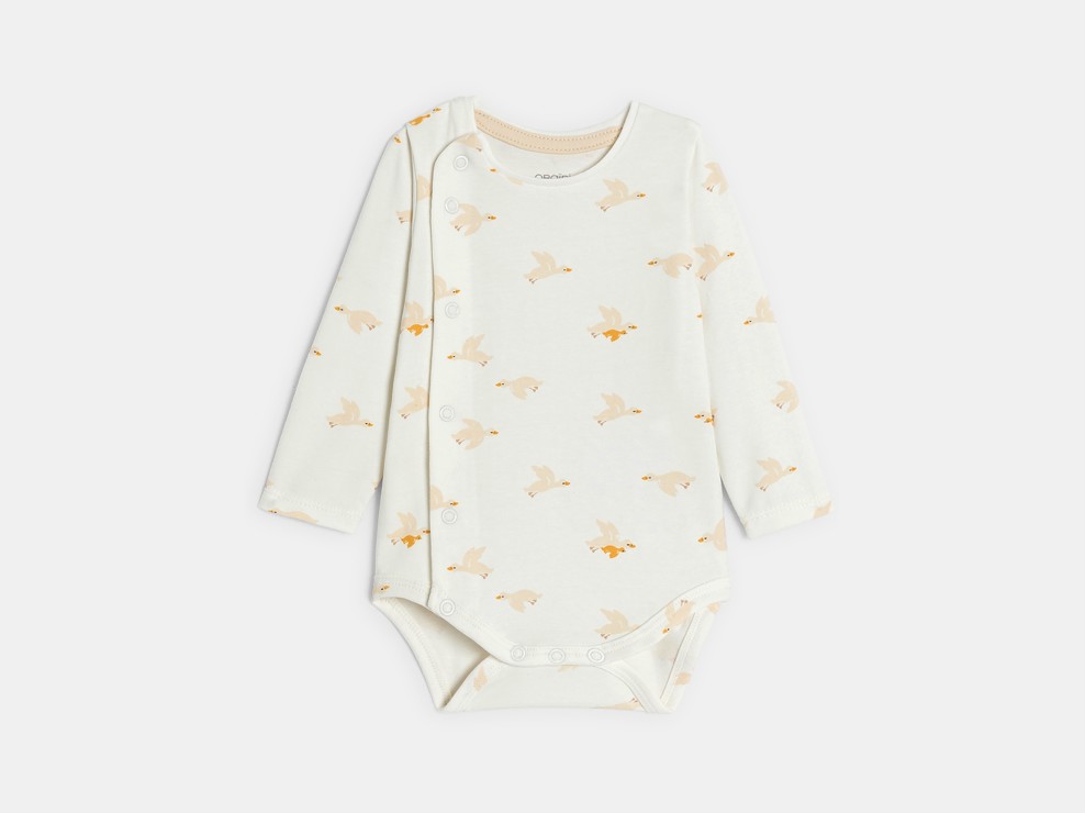 Salopette in maglia e body blu nascita per neonato 2