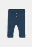 Jersey punto de rayas y pantalón punto canalé azul bebé niño 3