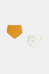 Bavoirs bébé jaune (lot de 2)
