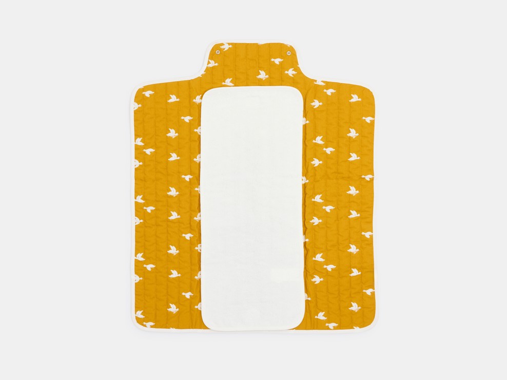 Tapis à langer de voyage jaune naissance mixte 2