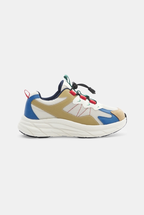 Bakets running lacets autobloquants marron garçon 1