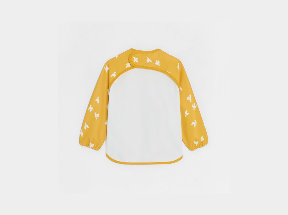 Spielschürze Gänsemotiv gelb Kleinkind Junge 2