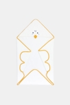 Cape de bain éponge jaune bébé naissance garçon 2