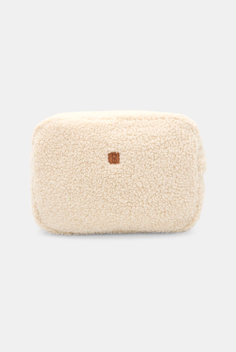 Trousse zippée moumoute rose bébé fille 1