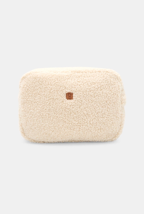 Trousse zippée moumoute rose bébé fille 1