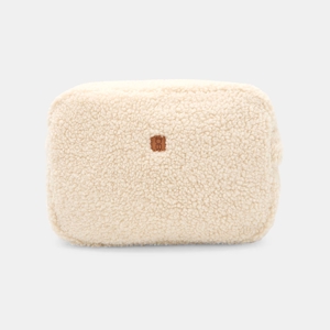 Trousse zippée moumoute blanc bébé fille