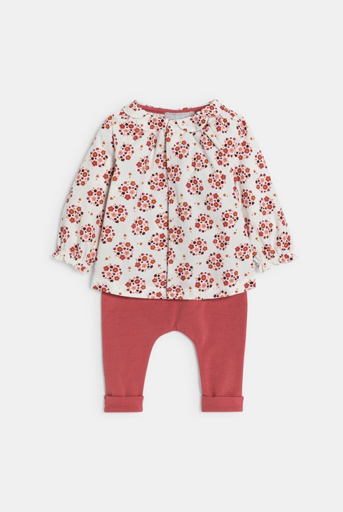 Roze setje voor babymeisjes 1