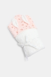 Cape de bain éponge rose lapin bébé naissance fille