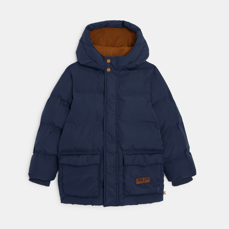 Steppjacke Jungen marineblau