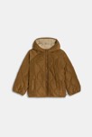 Blouson réversible moumoute/matelassé marron Garçon