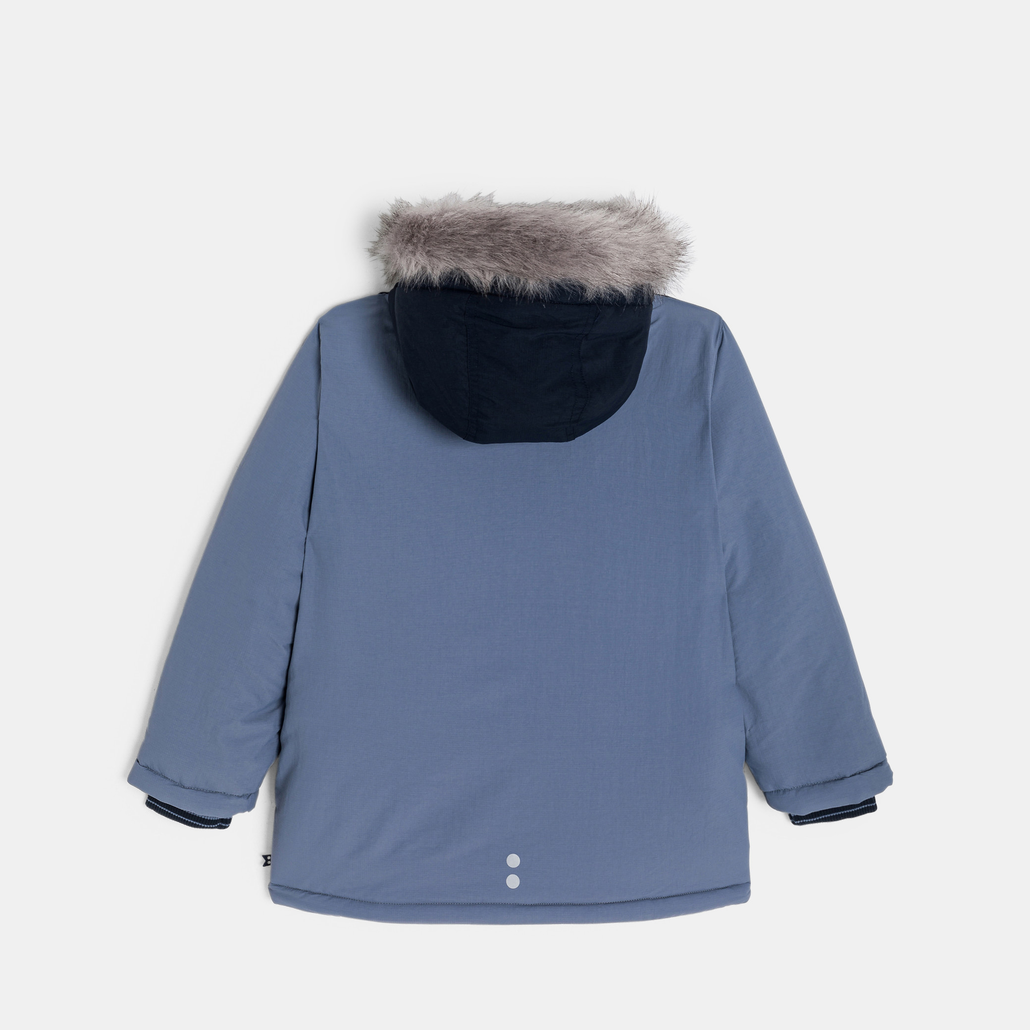 Manteau Enfant Okaidi Bleu Avec Capuche - Taille 3/4 Ans (102 Cm) - Occasion Très Bon état