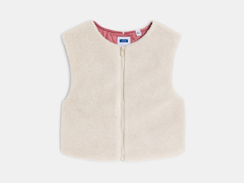 Parka 2 en 1 déperlante + gilet amovible rose Fille 2