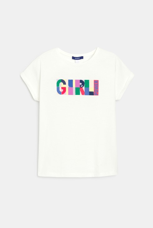 Bijela majica s porukom za djevojčice 2