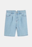 Bermuda en jean délavé bleu Fille