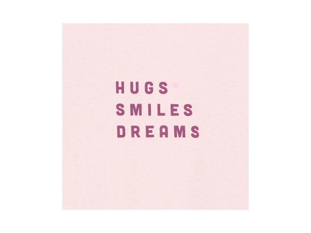 Różowo-pastelowa koszulka z napisem dla dziewczynki 2