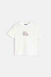 T-shirt à message rose blanc Fille
