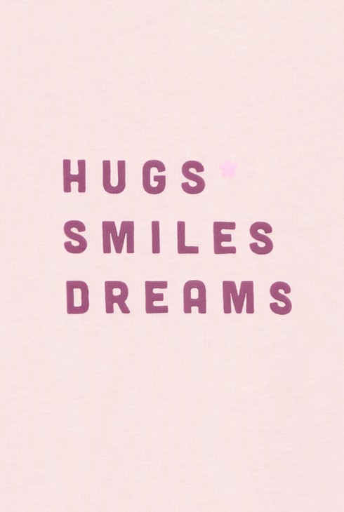 Pastelno ružičasta majica s porukom za djevojčice 2