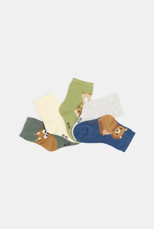 Chaussettes animaux multicolores bébé garçon 1