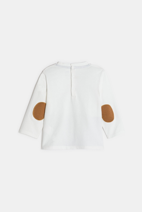 T-shirt manches longues lapin bleu bébé garçon