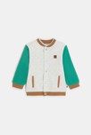 Blouson teddy molleton vert bébé garçon