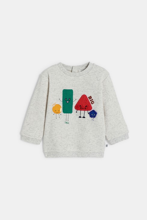 Sweat-shirt garçon gris