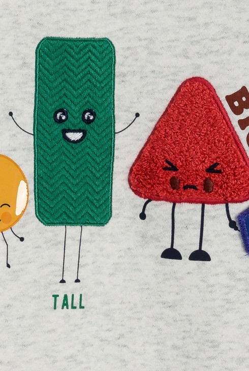 Sweat-shirt garçon gris