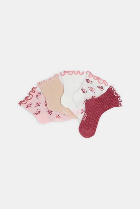 Roze sokken voor babymeisjes (5 paar) 1