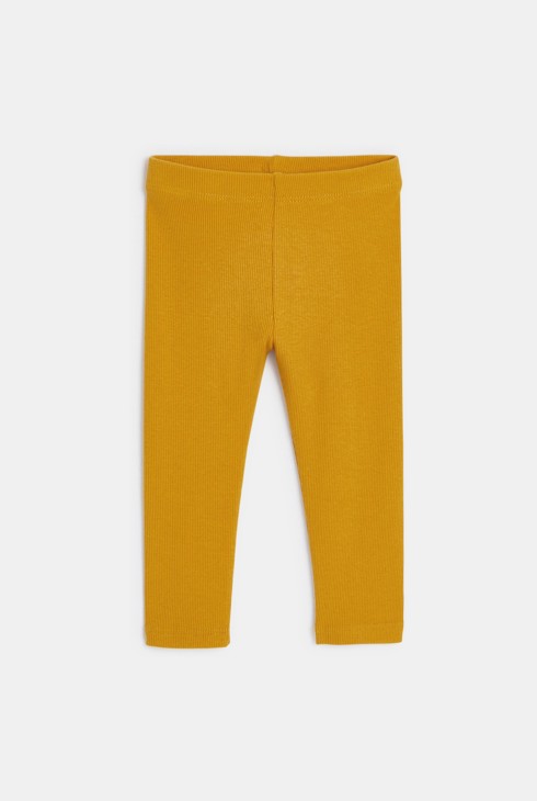 Weißes Sweaterkleid aus Molton und Leggings für kleine Mädchen 2