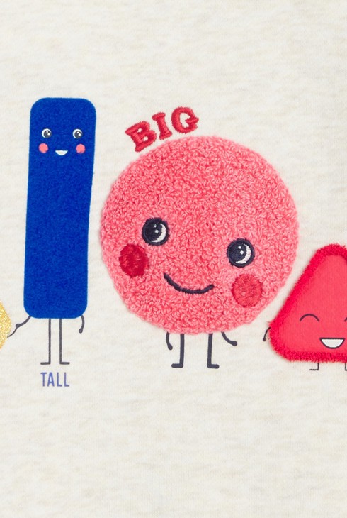 Uniseks bijeli pulover od flisa koji potiče razvoj osjetila 2