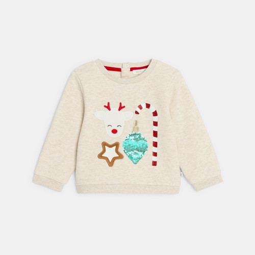 Pull De Noël Bébé Garçon George - Occasion Très Bon état, Taille 9-12 Mois, Manches Longues, Bleu