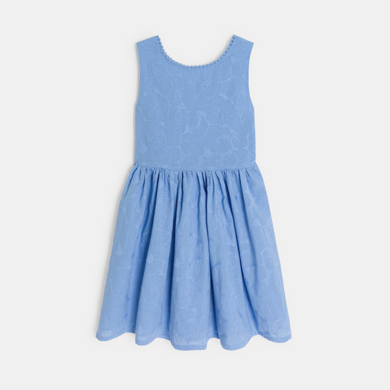 Schickes ärmelloses Kleid blau Mädchen