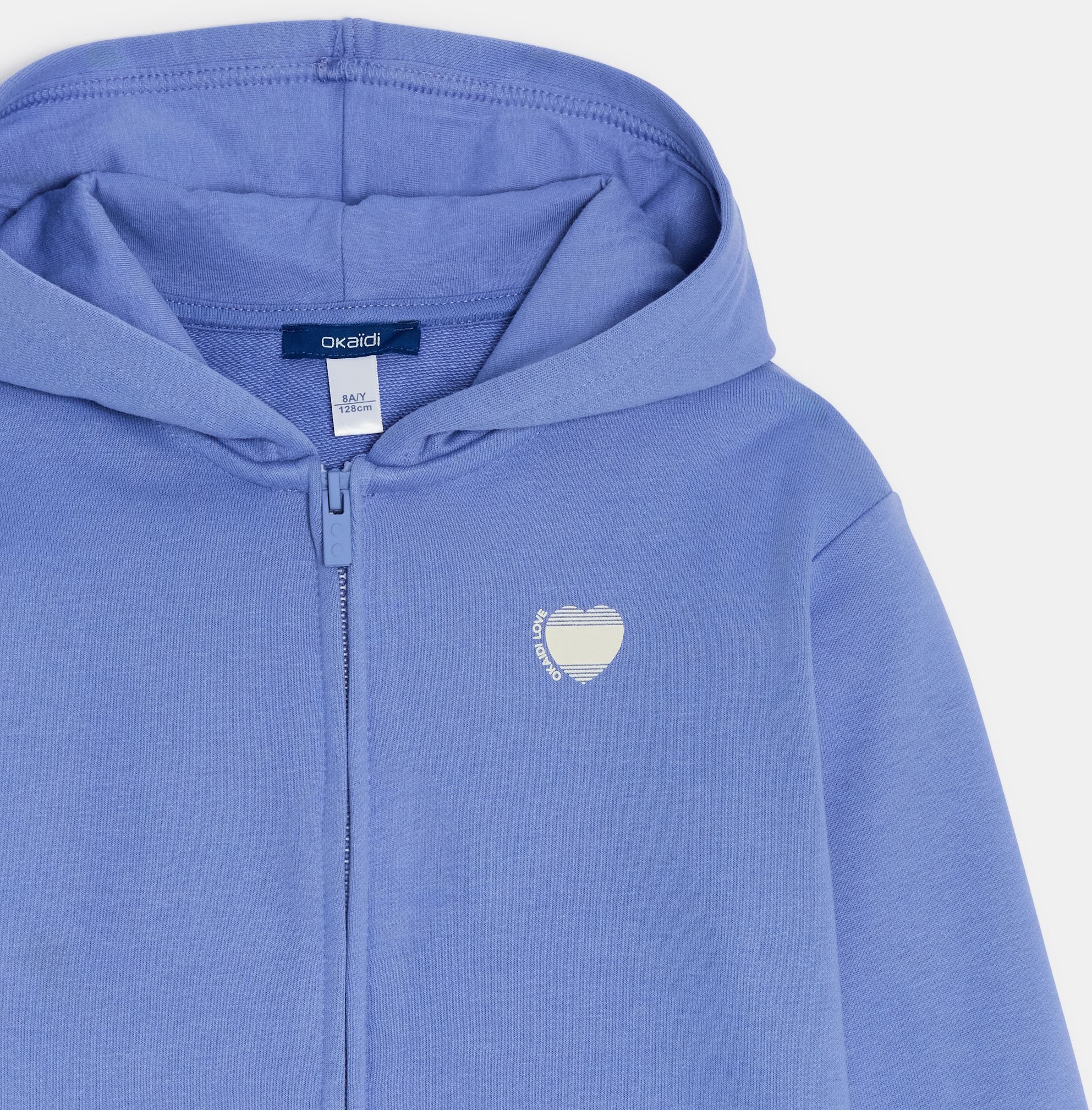 Sweat-shirt à capuche violet Fille