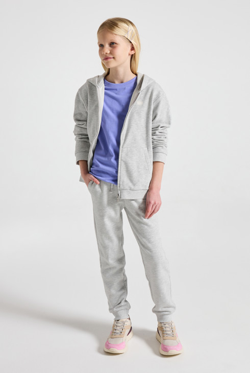 Siva majica s kapuljačom za djevojčice 1