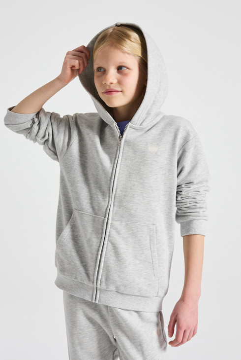 SWEAT À CAPUCHE SPORTY - Bleu / Gris | France