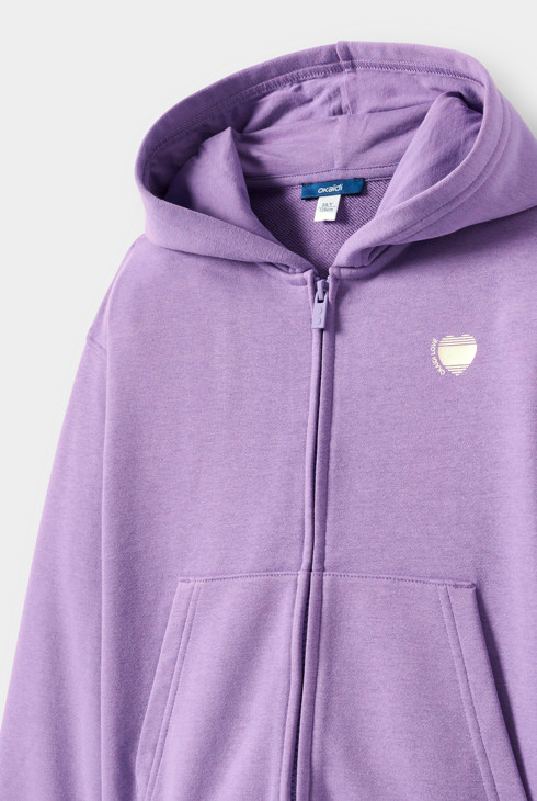 Paars hoodie voor meisjes 2