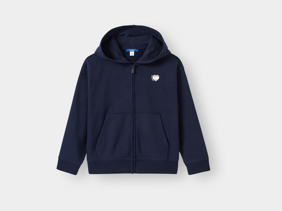 Sweat bleu marine fille 1
