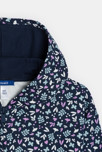 Sudadera con capucha estampada azul niña 2