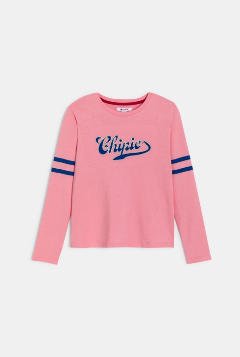 T-shirt manches longues rose fille Chipie