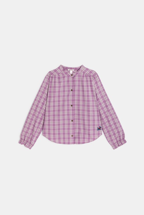 Chemise à carreaux violet fille Chipie 1