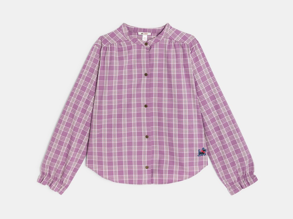 Karohemd in Violett für Mädchen – Chipie 1