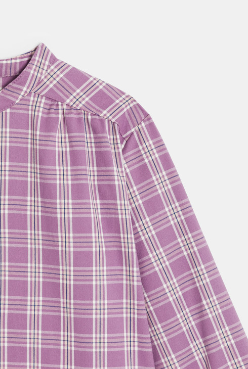 Chemise à carreaux violet fille Chipie