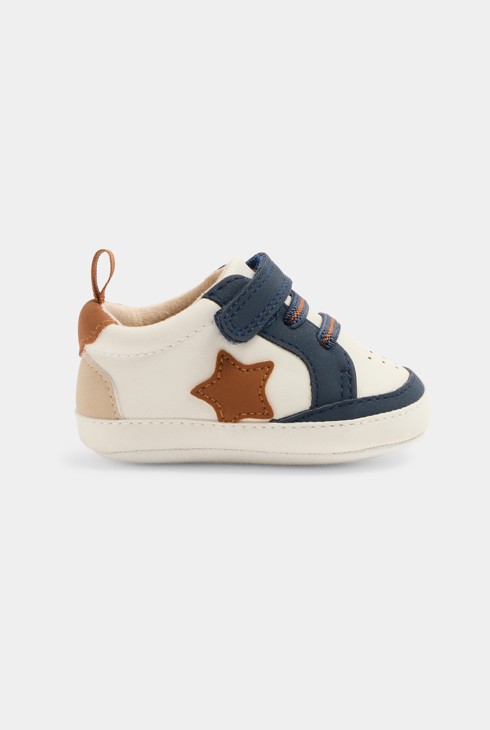 Zapatillas bajas flexibles azul bebé niño recién nacido 1