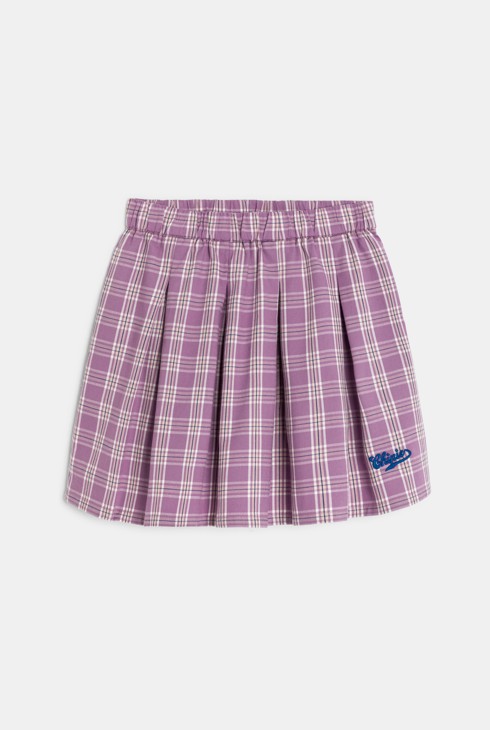 Jupe plissée à carreaux violet fille Chipie 1