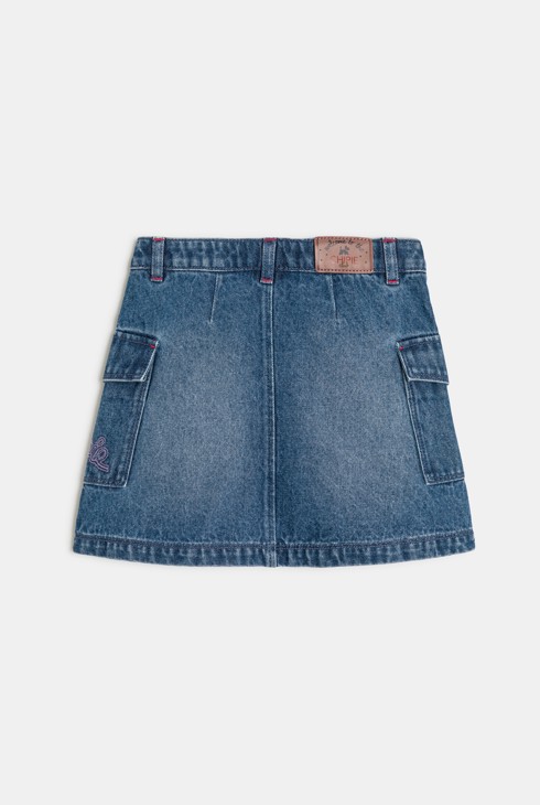 Jupe trapèze en jean fille Chipie 2