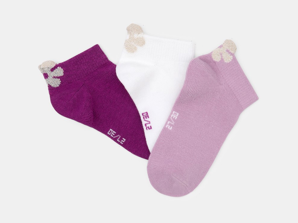 Socquettes invisibles (lot de 3) Fille 1
